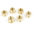 thumbnail image 1 of 6 piezas de latón hembra 1/2PT a macho 3/4PT adaptador hexagonal reductor de buje acoplador rápido, 1 of 1