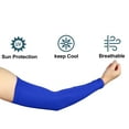 thumbnail image 3 of Unique Bargains 1 Pair Arm Shapers Arm Slimming Sleeves Fat Burning Light Weight Blue Polyester, 3 of 6