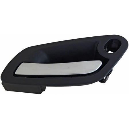 Chrome Swish Handle Interior Door Handle Front Left With Power Switch Hole Chrome Lever Black House 90152 Fits Pontiac G6 2010-05, ()