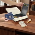 thumbnail image 3 of Large Decorative Book Safe with Combination Lock, Hidden Storage Diversion Box for Cash, Phone, Passport, Valuables – Home Office Bookshelf, Coastal Hideaway, 3 of 7