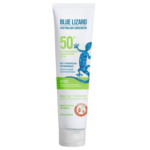 Loción de protección solar BLUE LIZARD Kids SPF 50+, tubo de 150 ml