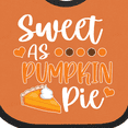 thumbnail image 4 of Inktastic Thanksgiving Sweet As Pumpkin Pie Boys or Girls Baby Bib, 4 of 4