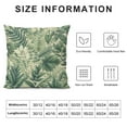 thumbnail image 5 of Green Leaves Fern Throw Pillow Covers Spring Summer Botanical Foliage Decorative Throw Pillow Cases Linen for Sofa Garden Couch Home Decor, 5 of 5