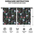 thumbnail image 2 of Blackout Kids Curtains,Pioneer Flower Floral Print Pattern Childrens Insulated Curtains Set Of 2,Bedroom Essentials,Toddler Room Decor 52"x63", 2 of 5