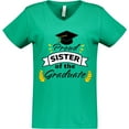 thumbnail image 3 of Inktastic Proud Sister Of The Graduate-Family Graduation Women's V-Neck T-Shirt, 3 of 5