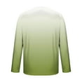 thumbnail image 5 of Mens Sun Protection Shirts Big & Tall S-5X Plus Size Long Sleeve Crewneck UV T-Shirts Pullover Gradient Printed Casual Hiking Cooling Tees, 5 of 5