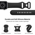 thumbnail image 2 of Paquete de 5 bandas compatibles con Apple Watch Band 38 mm, 40 mm, 41 mm, 42 mm, 44 mm, 45 mm, compatibles con Iwatch Series 7 6 5 4 3 2 1 Se Mujeres Hombres Pinksand/stone/la, 2 of 5