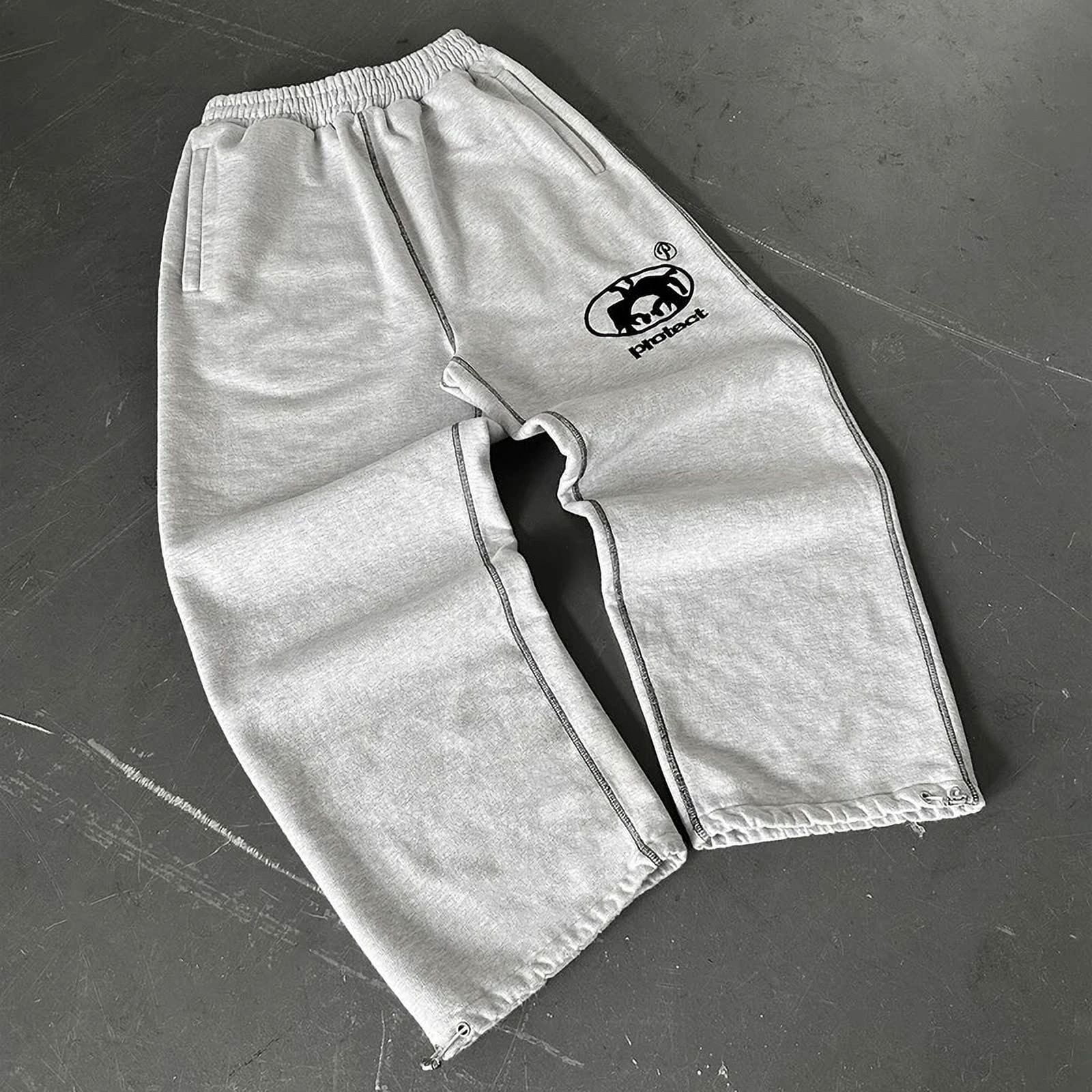 PROTECT Sweatpants Harajuku Hip Hop Letter Embroidery Streetwear