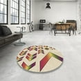 thumbnail image 3 of Ahgly Company Indoor Rectangle Patterned Golden Blonde Gold Area Rugs, 2' x 3', 3 of 6