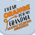 thumbnail image 4 of Inktastic I Wear Orange for My Grandma- Multiple Sclerosis Awareness Boys or Girls Baby Bib, 4 of 4