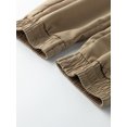 thumbnail image 7 of Men's Cargo Jogger Pants, Multi‑Pocket Casual Tapered Jogger Trousers, Stretch Waistband Workwear Pants, 7 of 7