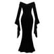 thumbnail image 4 of Disfraz Stciqok Morticia Addams para Halloween para mujer, negro, 4 of 6