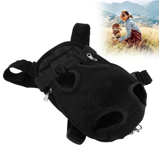 Mochila Pechera Para Mascotas Transpirable, Correa De Hombro Ajustable Y Correa Pechera Para Seguridad, Diseño Con Patas Y Al Exterior, Ligero Y Portátil Bolso Transportador De