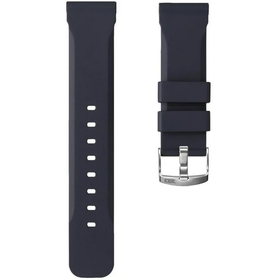 24mm ZULUDIVER Grey Italian Silicone Diver's Watch Strap
