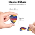 thumbnail image 4 of 6 Pack America Venezuelan Flag Watercolor Guitar Picks In Leather Picks Holder For Bass Electric Acoustic Guitars, 4 of 7