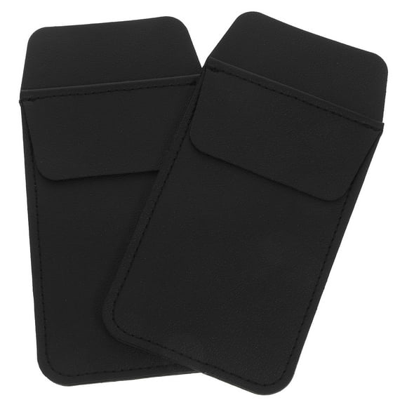 SWETRACE Back to School 2Pack Pocket Protector for Pens Black PU Storage Solution