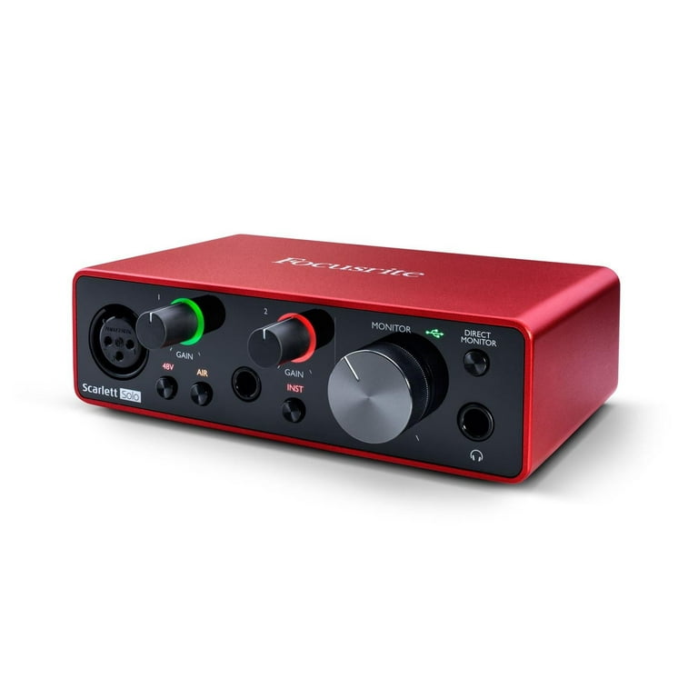 Focusrite Scarlett Solo 3rd Gen Audio Interface for Studio