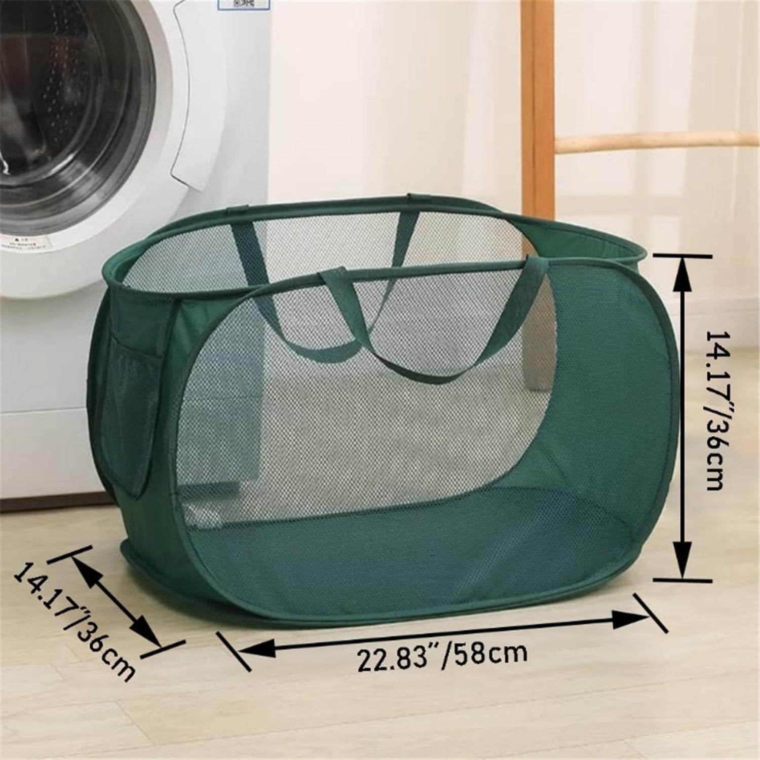 5 Pcs Collapsible Laundry Baskets, Opening Laundry Hamper, Foldable Laundry Basket, Dirty Clothes Basket for Clothes & Laundry-Home Organization