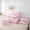 Pink D, variant on Erosebridal Pink L Personalized Initial Twin Bedding Sets 7-Piece For Girls Teens,Kawaii Ribbon Bow Knot Girl Bedding Comforter Set,Pink Reversible