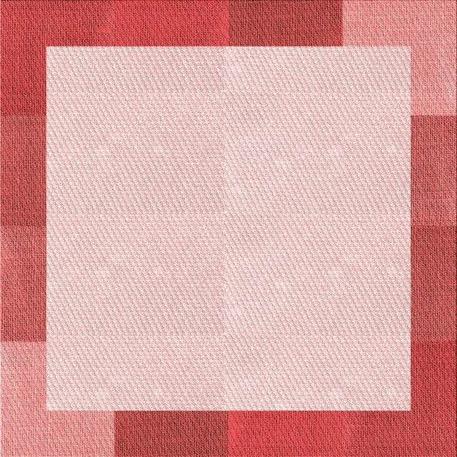 Ahgly Company Tapis d'Intérieur Lavable en Machine Carré Rouge Transitionnel, 7 Pieds Carré