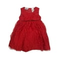 thumbnail image 2 of Blueberi Boulevard Infant Girls Sleeveless Red Dress w/ Black Cardigan 18m, 2 of 2