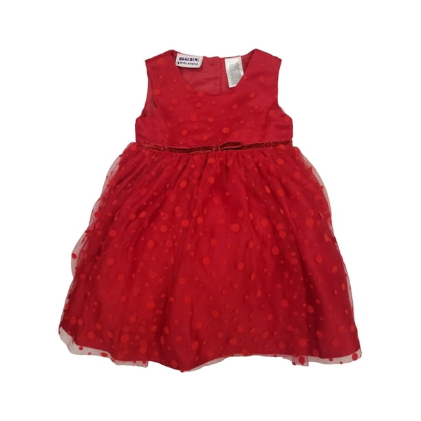 Blueberi Boulevard Infant Girls Sleeveless Red Dress w/ Black Cardigan 18m  - Walmart Business Supplies