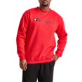thumbnail image 5 of Champion Crewneck, Powerblend Fleece, Hoodie Sweatshirt for Men, Logo Reg. or Big, Team Red Scarlet Script, XX-Large Tall, 5 of 7