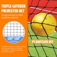 thumbnail image 3 of Set de pickleball Hotnueout con red, palas y pelotas de 1,5 m de ancho, 3 of 9
