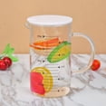 thumbnail image 3 of Cubierta taza taza de té tetera resistente al calor tapas de infusor de vidrio blanco 10 piezas, 3 of 8