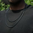 thumbnail image 2 of Men Stainless Steel Basic Hip Hop Jewelry 6MM Miami Cuban Link Chain Necklace for Male 22inch, 2 of 4
