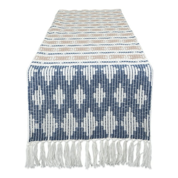 DII Colby Southwest Jacquard Fringe Table Runner