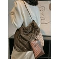 thumbnail image 3 of Kukuzhu Quilted Tote Bag for Women Padding Down Cotton Hobo Bag Fashion Large Shoulder Bag, 3 of 7