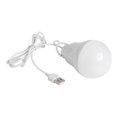 thumbnail image 2 of Lámpara Bombilla LED para dormitorio, luz de ahorro de energía, USB, lámpara de emergencia para exteriores (blanco), 2 of 8