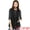 Black, variant on Women Functional Pockets Drawstring Waist Cargo Vest M Khaki