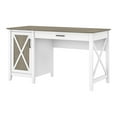 thumbnail image 1 of Bush Furniture Key West - Desk - rectangular - pure white, shiplap gray, 1 of 11