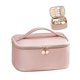 thumbnail image 1 of Bolsa de maquillaje Prite de gran capacidad impermeable con asa, color rosa, 1 of 7