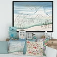 thumbnail image 2 of Designart 'Crane Birds Flying Over Snowy Montain' Traditional Framed Canvas Wall Art Print, 2 of 5