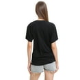 thumbnail image 3 of Womens Casual V Neck T Shirts Short Sleeve Loose Fit Summer Flowy Tops Tees, 3 of 6
