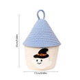 thumbnail image 3 of Tarmeek Woven Halloween Candy Storage Basket - Cotton Rope Snack Container with Handles, Multi-Purpose Cute Storage Box for Toys and Home Decor, Durable Storage Bins for Desktop (Sky Blue), 3 of 6