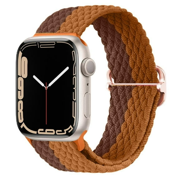 BRADCET 1/3Pack Scrunchie Band for Apple Watch Bands 44mm 40mm 38mm 45mm 49mm 42mm 41mm Elastic Adjustable Sport Nylon Bands Braided Solo Loop Strap for iWatch Series Ultra 8 7 SE 6 5 4 3 2 1