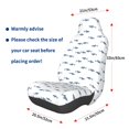 thumbnail image 3 of Wukai Cute Shark Full Set Car Seat Covers with Soft Padding Universal Auto Front Seats Protector and Cushion Mat, 3 of 5