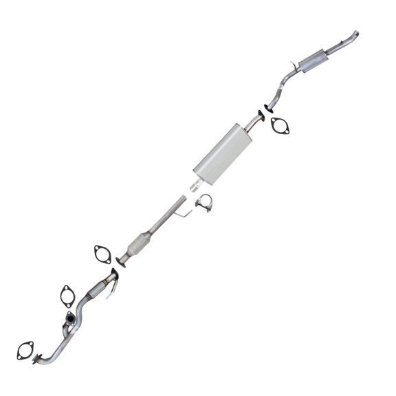 Stainless Steel Exhaust Y-Pipe, Catalytic, Muffler and Resonator Fits 2001-2014 Ford Escape & Mazda Tribute 3.0L - Direct Fit
