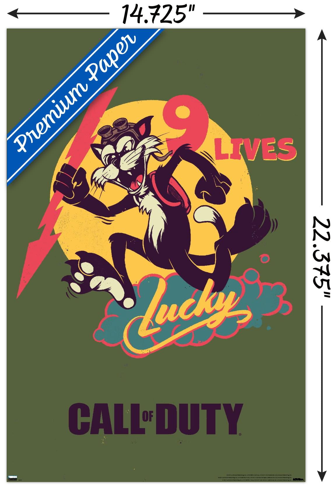 Call of Duty: Vanguard - 9 Lives Wall Poster, 14.725" x 22.375"