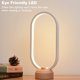 thumbnail image 2 of Lámpara de escritorio LED de estilo concéntrico innovadora, multifunción para oficina en casa, base de madera antideslizante que garantiza la estabilidad, LED blanco cálido que cuida la vista con una, 2 of 8