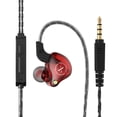 thumbnail image 2 of Auriculares con cable Portátil 96dB TPE Alambre Ear Gancho In-Ear Auriculares Cantando Voz Llamada Ejercicio Auricular Con Micrófono Rojo Scienceny EL022393-01B, 2 of 7