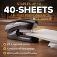 thumbnail image 6 of Bostitch Office Heavy Duty Stapler, 40 Sheet Capacity, No Jam, Half Strip, For Classroom, Office or Desk, Black, 6 of 6