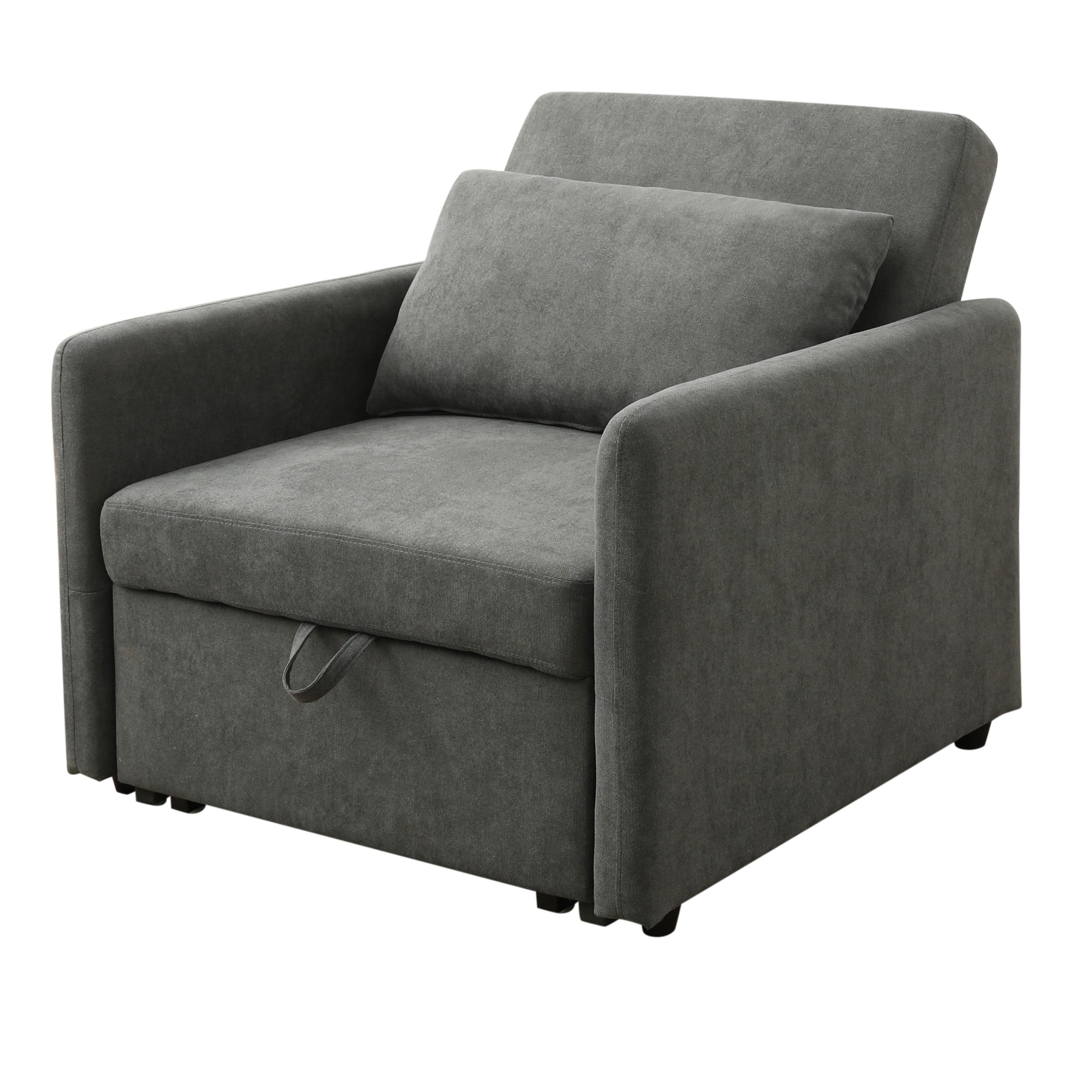 L-Shaped Linen Sectional Sofa with Chaise & Storage Tufted Sofa Couch Set for Living Room, Leather White