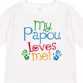 thumbnail image 4 of Inktastic My Papou Loves Me Boys or Girls Long Sleeve Toddler T-Shirt, 4 of 5