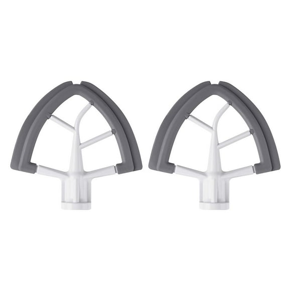Bewildely Batidores planos con cabezal inclinable, mezclador profesional de silicona y aluminio, accesorio para el hogar, accesorio de repuesto Como se muestra 2piezas
