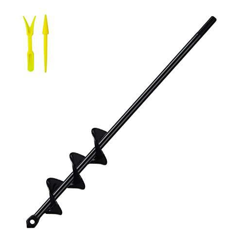 1.6x16.5 Garden Auger Auger Drill bit Fast Planter for 3/8 hex Drive Drill-for Tulips Cushion Plants and Digging Weed Roots ty1 iris 